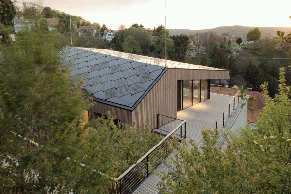 SunStyle Residential Solar Roof Haus B with dragonscale shingles