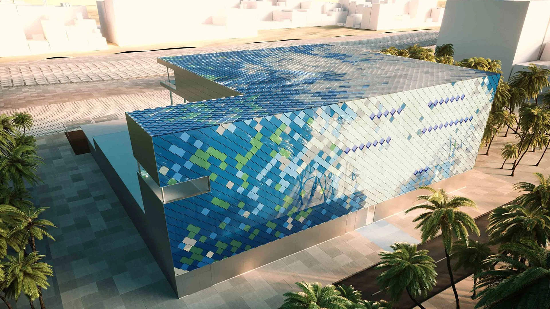 SunStyle Photovoltaic Solar Roof BIPV Color Coated solar shingles Dubai Expo