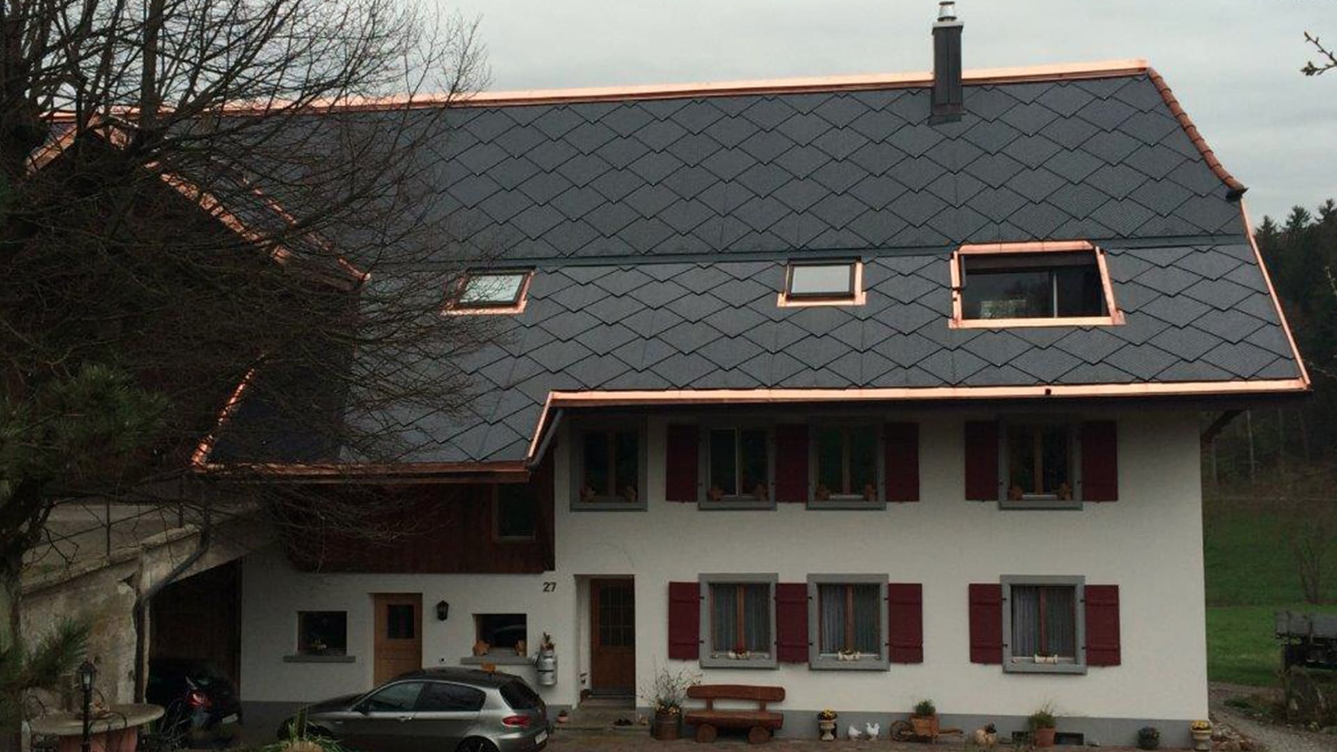 SunStyle Photovoltaic Solar Roof BIPV Multifamily Residence with Dragonscale solar