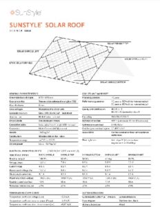 Data sheet-Solar roof-SunStyle