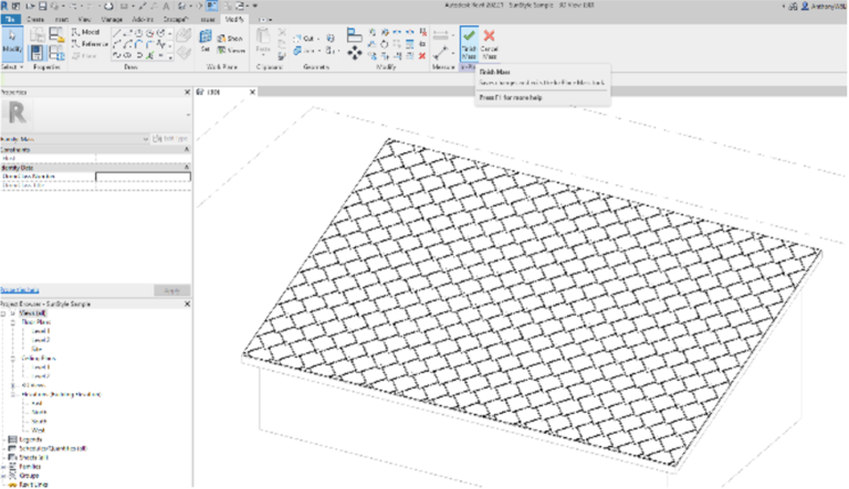 Revit Instructions - create 3d SunStyle roof model