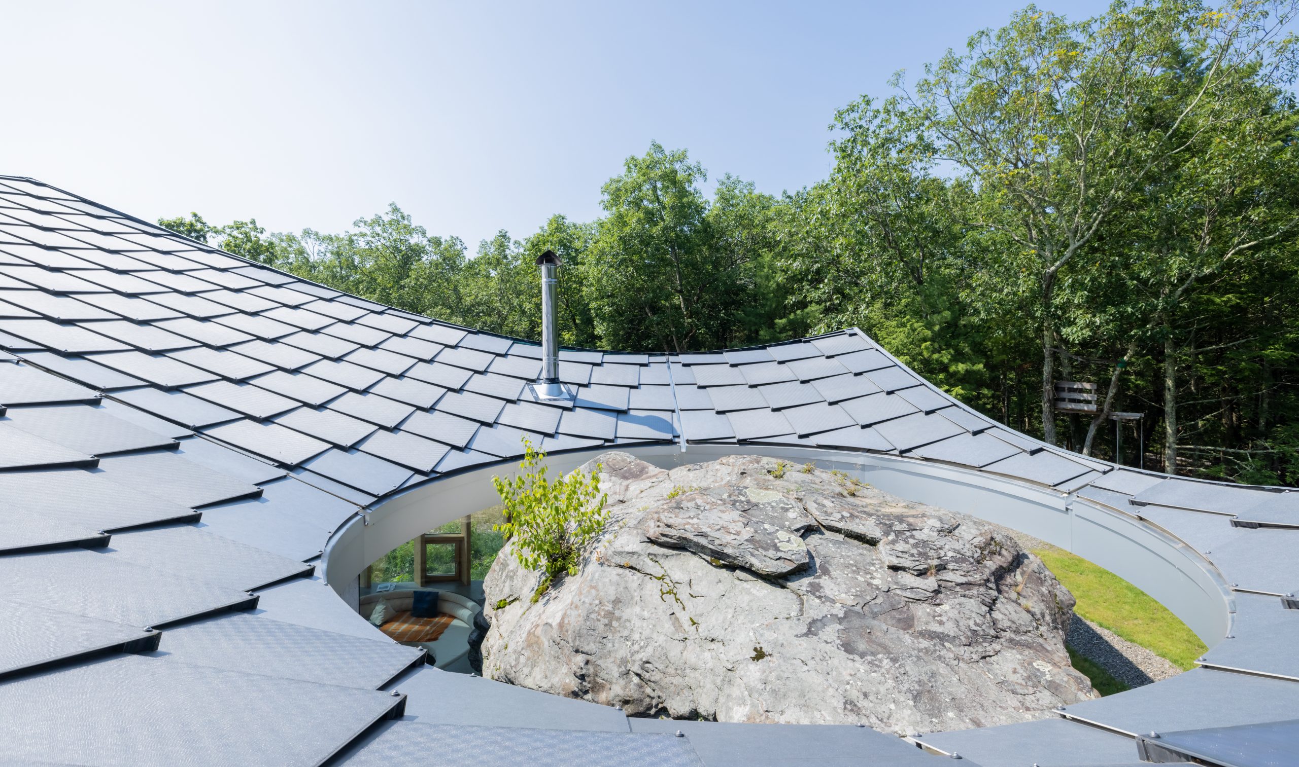 Inside a Family Home Built Around a 12,000-Year-Old Boulder | Unique Spaces | Architectural Digest | SunStyle